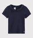 Tee-shirt manches courtes en coton enfant fille
