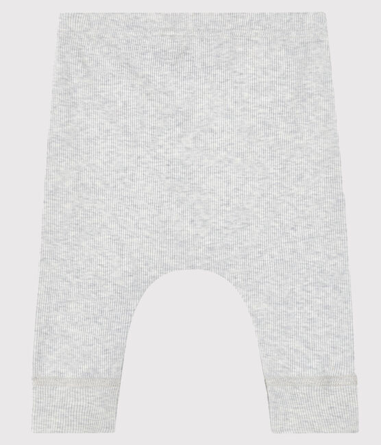 Caleçon bébé en côte 2x2 gris BELUGA CHINE
