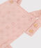 Salopette courte bébé en broderie anglaise rose SALINE
