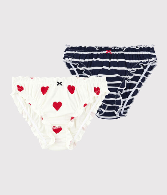 Lot 2 culottes froufrou en coton BIO Femme variante 1