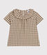 Blouse manches courtes en seersucker bébé