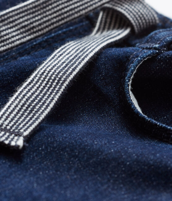 Pantalon maille effet denim bébé mixte bleu JEAN