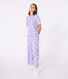 Pyjama femme en coton manches courtes jambes larges imprimé cœurs
