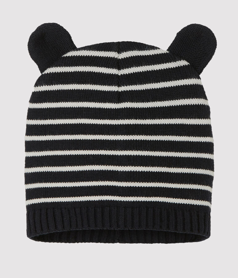 Bonnet b&eacute;b&eacute; gar&ccedil;on bleu/blanc