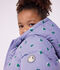 Doudoune enfant imprim&eacute;e c&oelig;urs violet/multicouleur