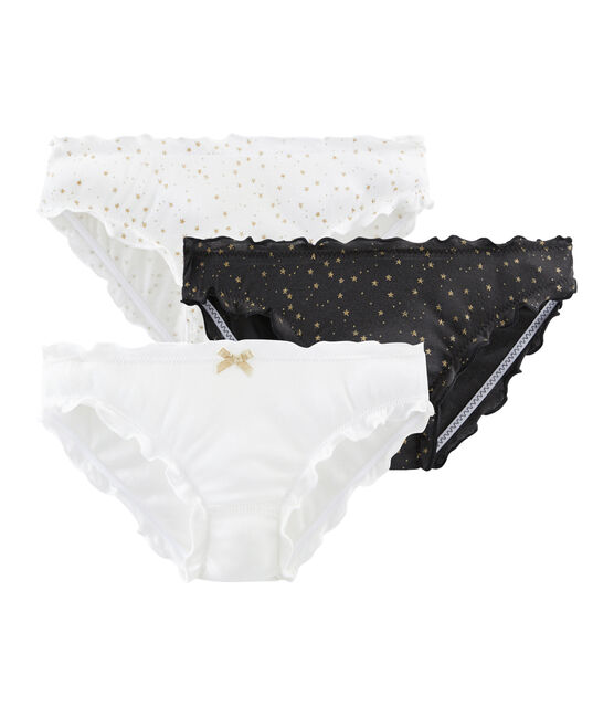 Trio de culottes à volants petite fille variante 1