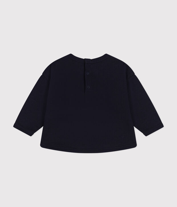 Sweatshirt en molleton b&eacute;b&eacute; bleu