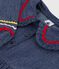 Robe enfant en denim manches longue unie bleu