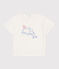 T-shirt bébé en coton à manches courtes uni blanc MARSHMALLOW