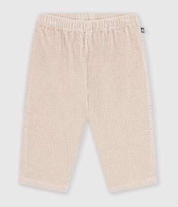 Pantalon bébé en velours uni