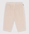 Pantalon b&eacute;b&eacute; en velours uni &eacute;cru