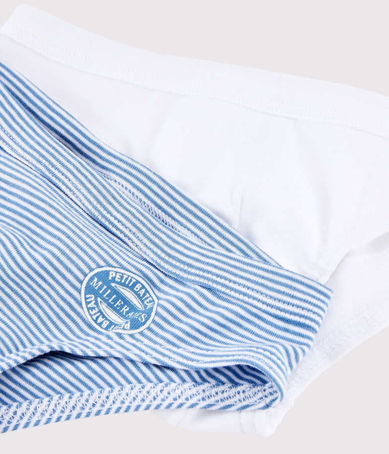 Lot de 2 slips petit gar&ccedil;on en coton biologique variante 1