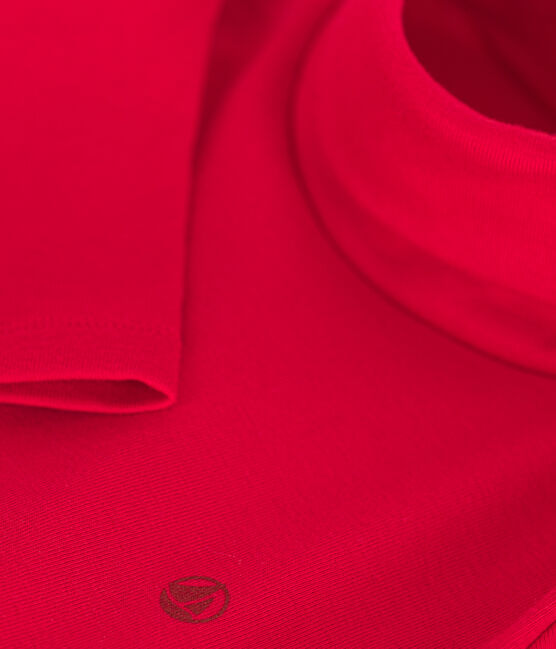 Sous-pull en coton enfant fille / garçon rouge CORRIDA