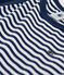 Robe rayée sans manches en coton enfant fille bleu MEDIEVAL/blanc MARSHMALLOW