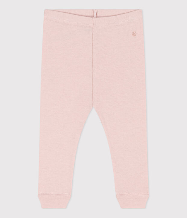 Legging en coton b&eacute;b&eacute; rose