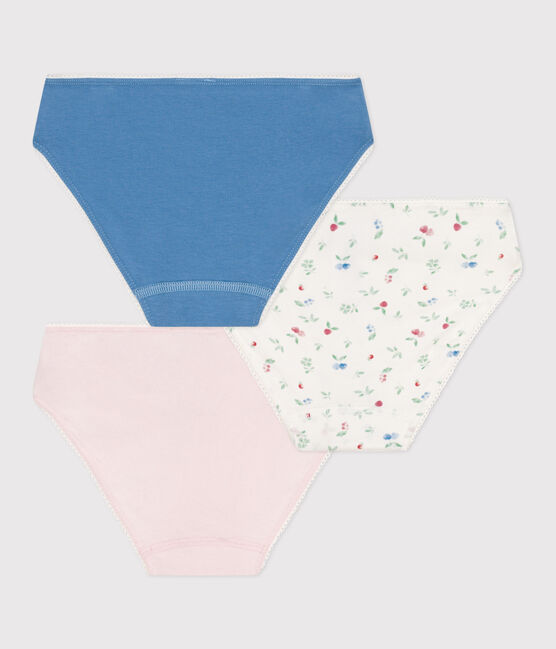 Lot de 3 culottes enfant en coton et élasthanne imprimé fruits variante 1