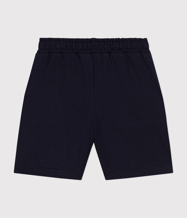 Short en coton enfant gar&ccedil;on bleu