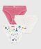 Lot de culottes enfant en coton imprimé Paris variante 1