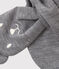 Echarpe bébé doublée micropolaire gris SUBWAY CHINE