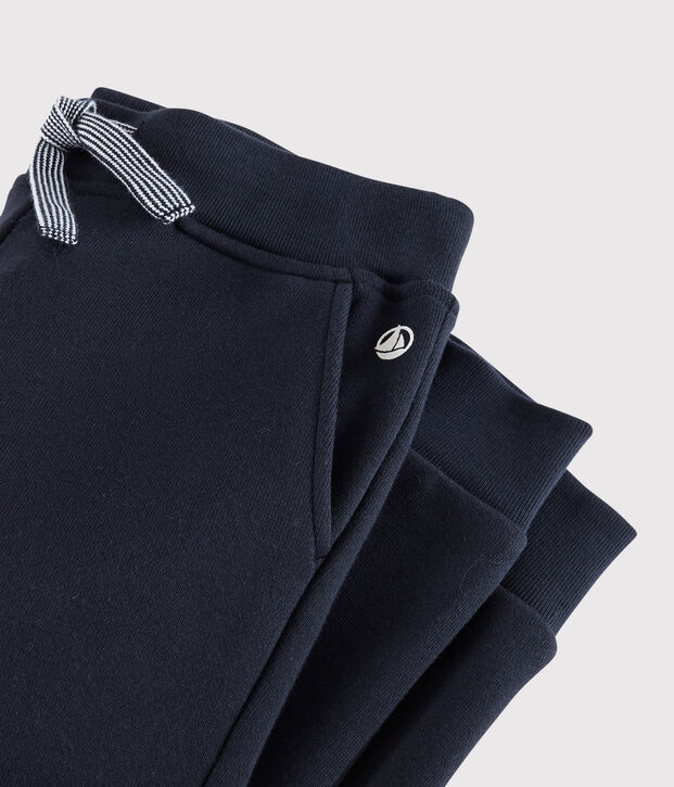 Pantalon de jogging enfant fille / gar&ccedil;on bleu marine