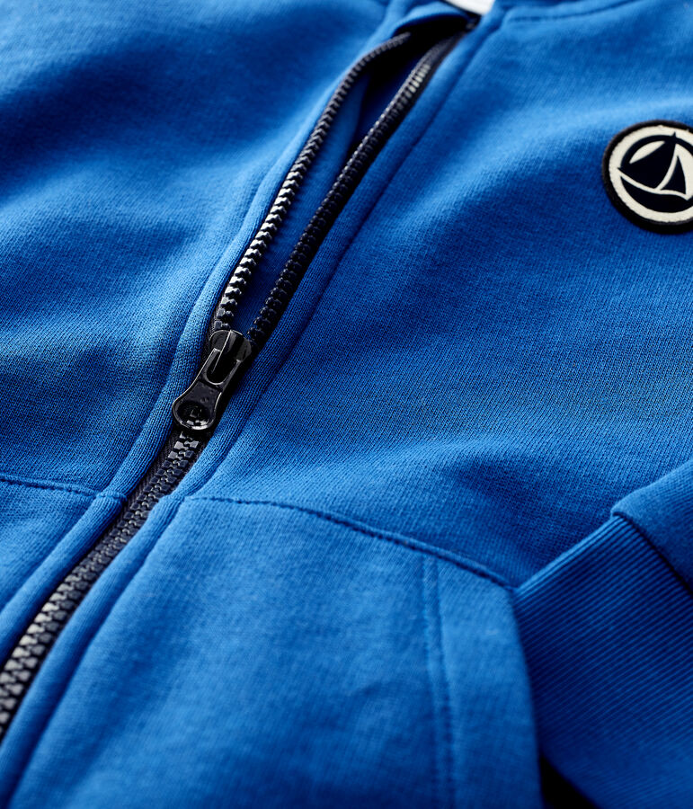 Sweatshirt &agrave; capuche enfant fille / gar&ccedil;on bleu