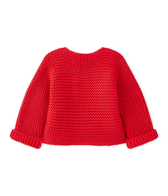 Cardigan bébé mixte rouge TERKUIT