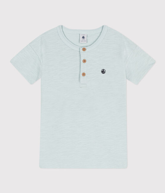 Tee-shirt manches courtes en coton enfant garçon vert BULLE