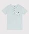 Tee-shirt manches courtes en coton enfant garçon vert BULLE