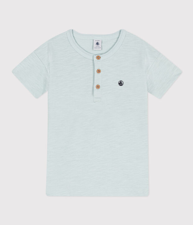 Tee-shirt manches courtes en coton enfant gar&ccedil;on vert