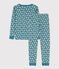 Pyjama ajusté petite fille en coton POLOCHON/ MULTICO