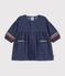 Robe b&eacute;b&eacute; en denim manches longues bleu