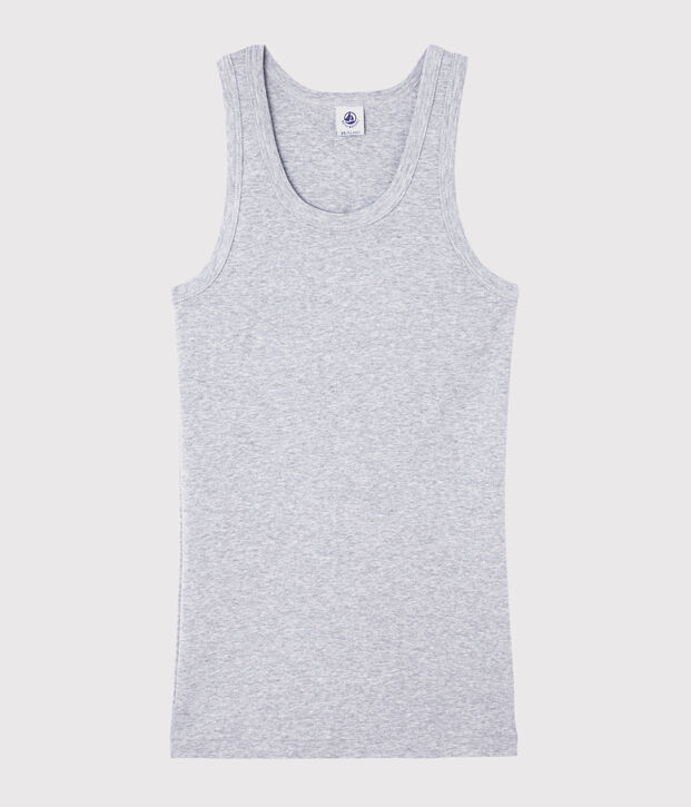 D&eacute;bardeur iconique en coton Femme gris