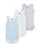 Lot de 3 bodies bébé garçon sans manches blanc LOT