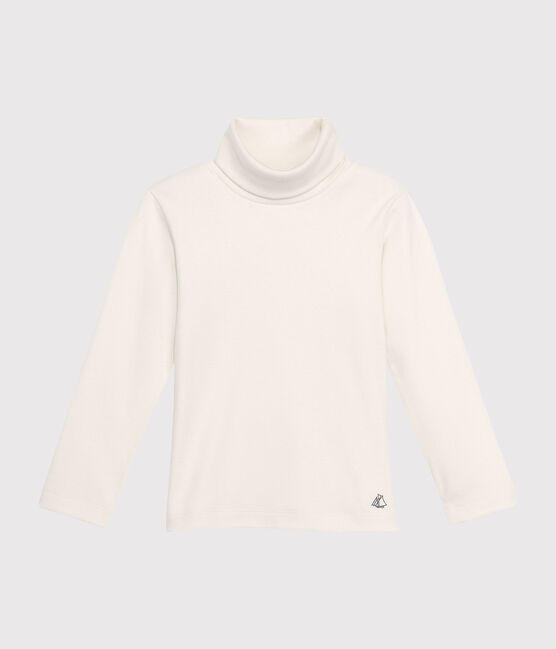Sous pull uni enfant mixte blanc COQUILLE
