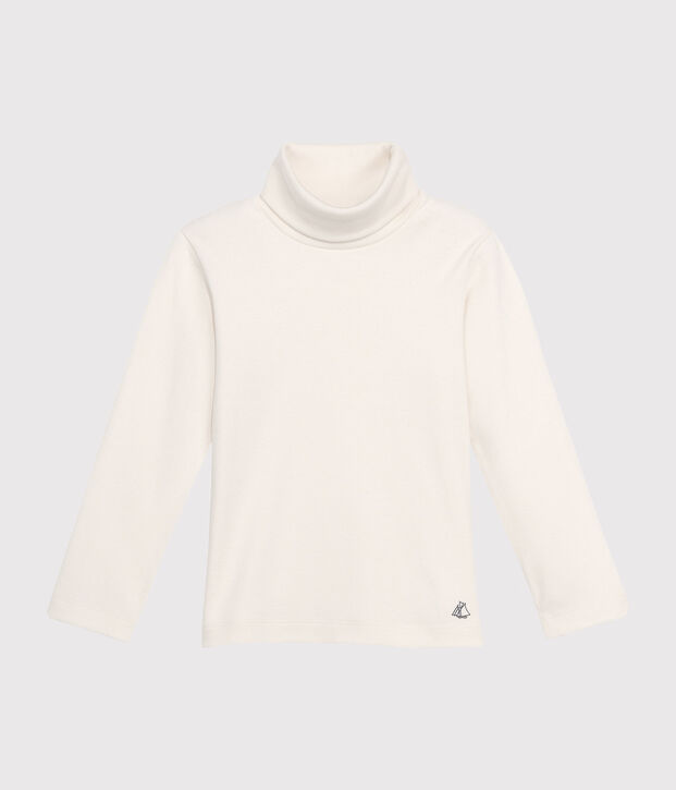 Sous pull uni enfant mixte blanc