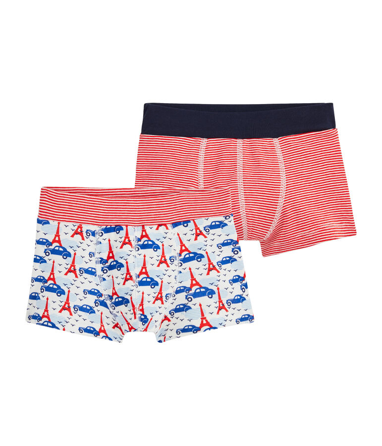 Duo de boxers petit gar&ccedil;on multicouleur