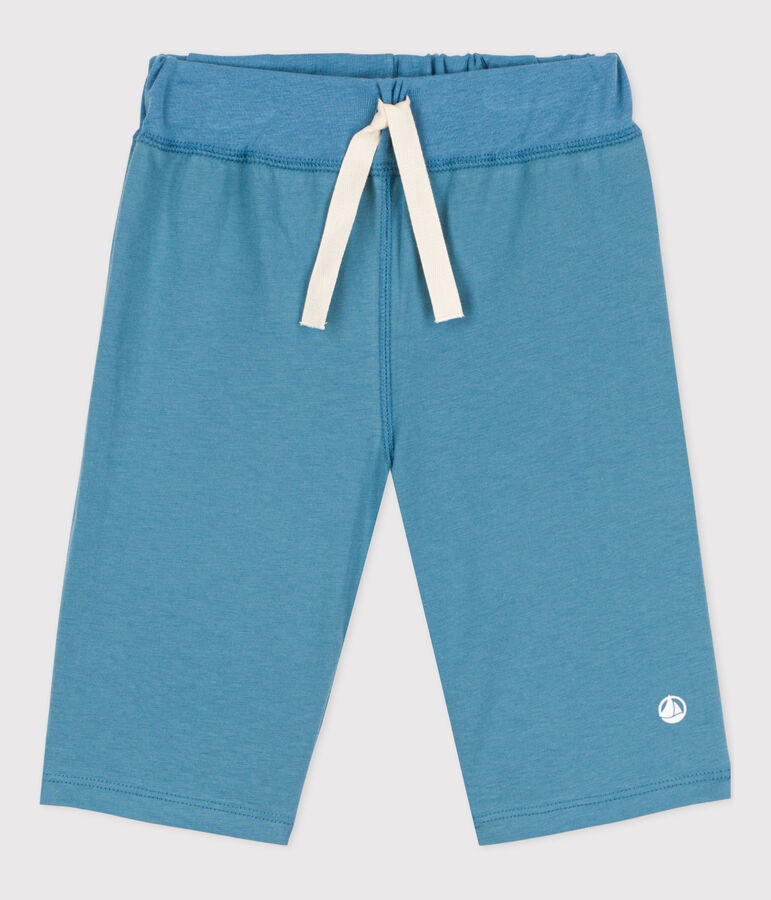 Bermuda en coton enfant gar&ccedil;on bleu LAVIS