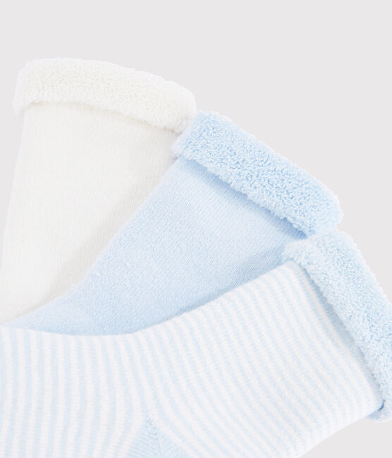Trio de chaussettes bébé en tricot variante 2
