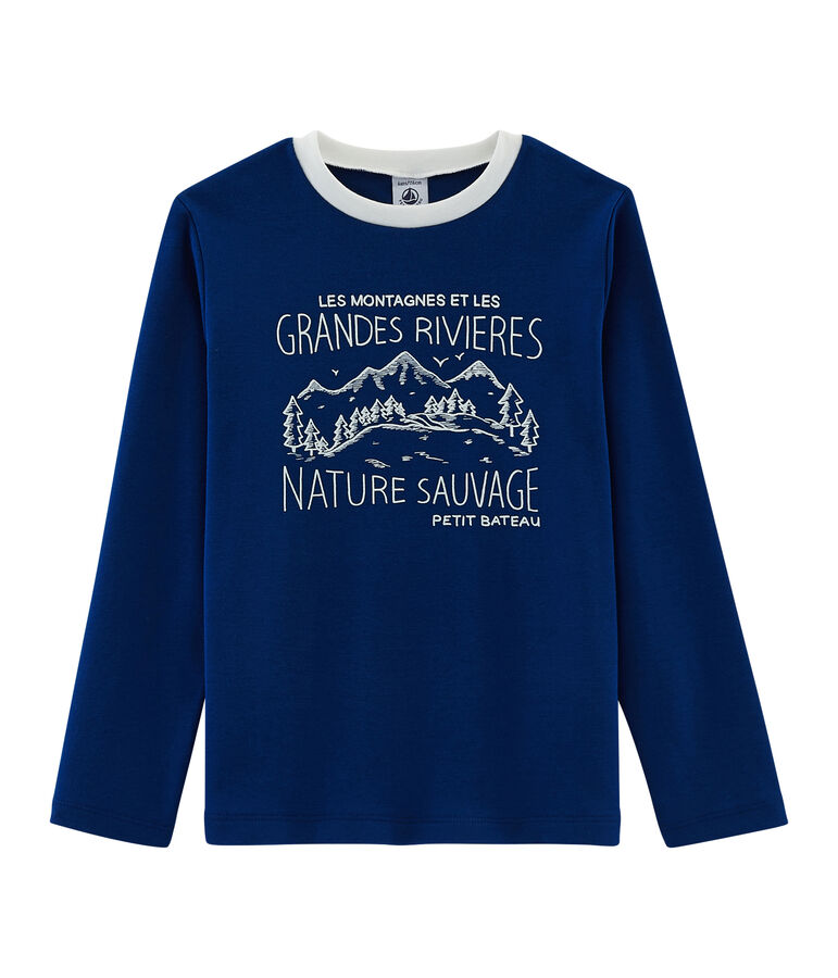 Tee-shirt enfant garcon bleu LIMOGES