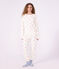 Pyjama femme en coton &eacute;ponge imprim&eacute; c&oelig;urs &eacute;cru/multicouleur