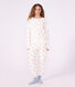 Pyjama femme en coton &eacute;ponge imprim&eacute; c&oelig;urs