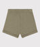 Short bébé en jersey flammé uni vert MARECAGE
