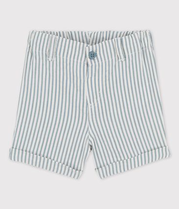 PETIT BATEAU - Short rayé en seercucker bébé