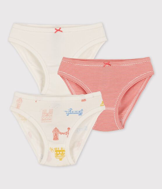 Lot de 3 culottes petite fille Paris en coton variante 1