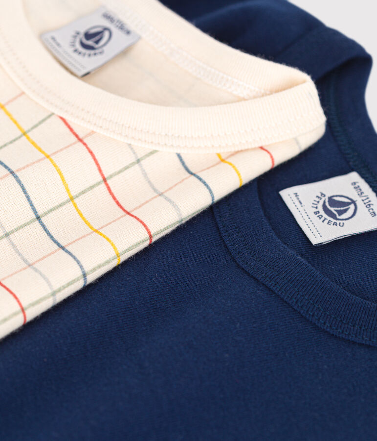 Lot de 2 tee-shirts &agrave; manches courtes en coton enfant variante 1