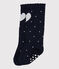 Chaussettes hautes bébé fille bleu SMOKING/blanc MARSHMALLOW