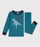 Pyjama enfant en coton manches longues dinosaure vert DRAGONFLY