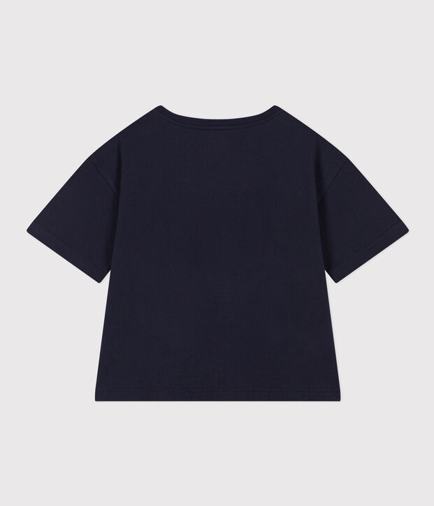 T-shirt LE BOXY en coton Femme bleu marine