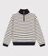 Sweatshirt col camionneur en molleton gratté femme