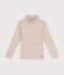 Sous-pull en coton enfant fille blanc AVALANCHE/ MULTICO